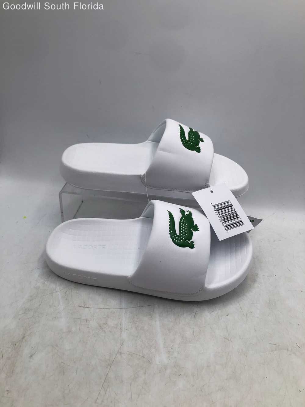Lacoste White Sandal Slides Size 6 With Tag - image 2