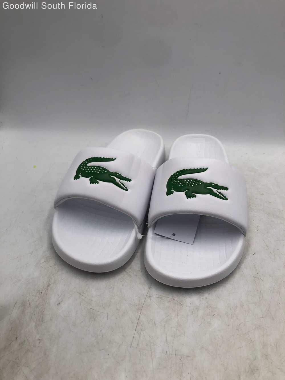Lacoste White Sandal Slides Size 6 With Tag - image 3