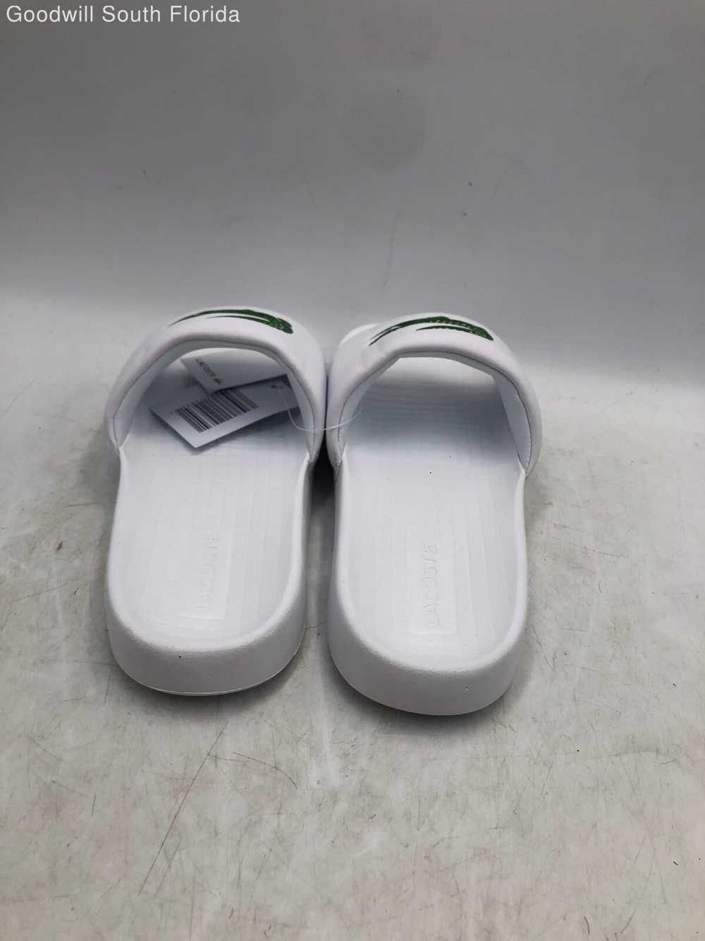 Lacoste White Sandal Slides Size 6 With Tag - image 4