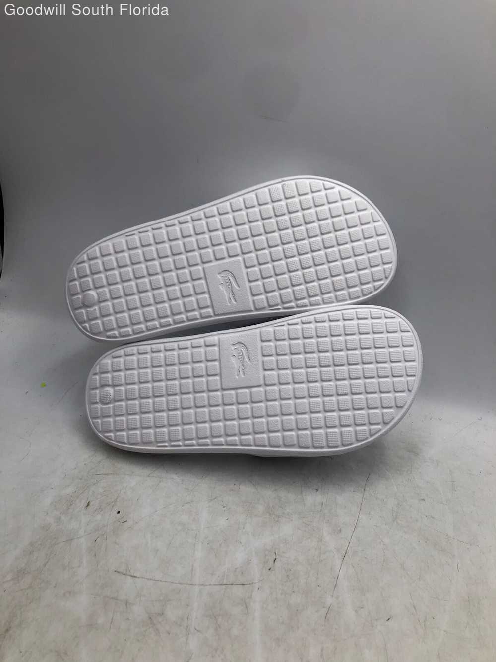 Lacoste White Sandal Slides Size 6 With Tag - image 5