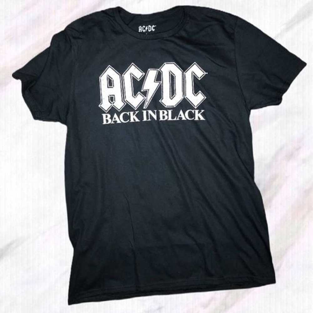 Black White AC/DC Back in Black Shirt - image 2