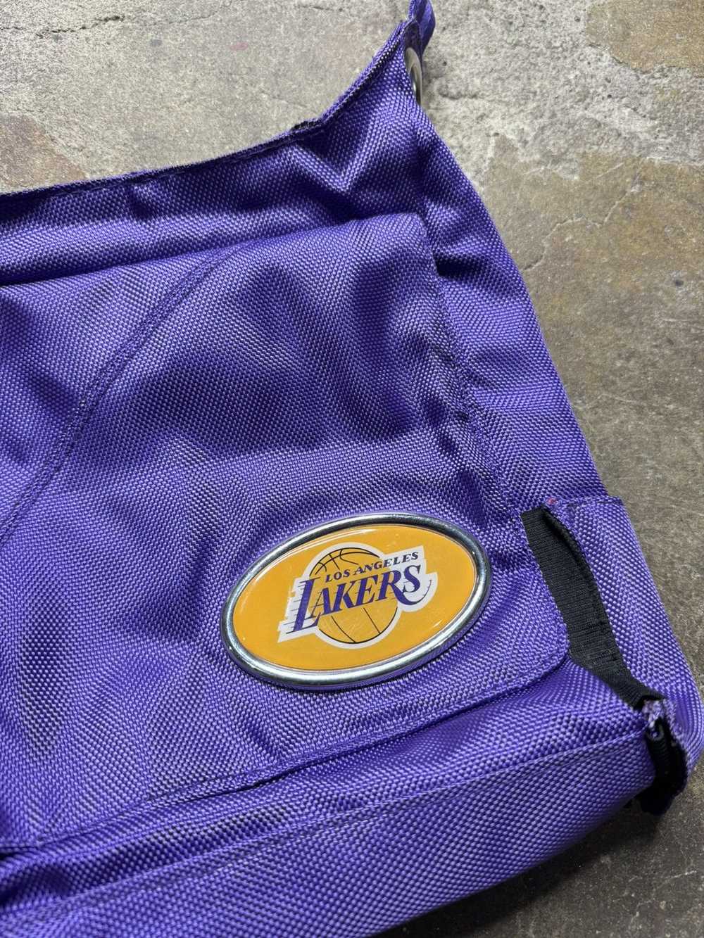 NBA × Vintage Crazy Vintage 90s Lakers Crossbody … - image 3