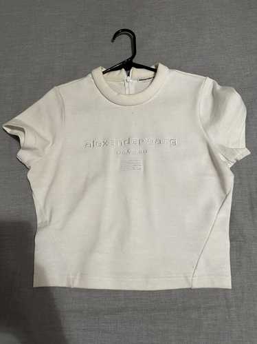 Alexander Wang cream alexander wang crop tee