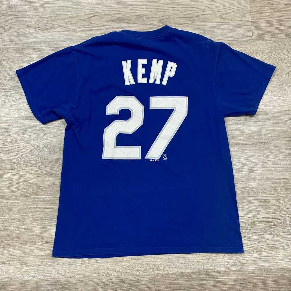 Majestic LA Dodgers 27 Matt Kemp T Shirt Men's M - image 3