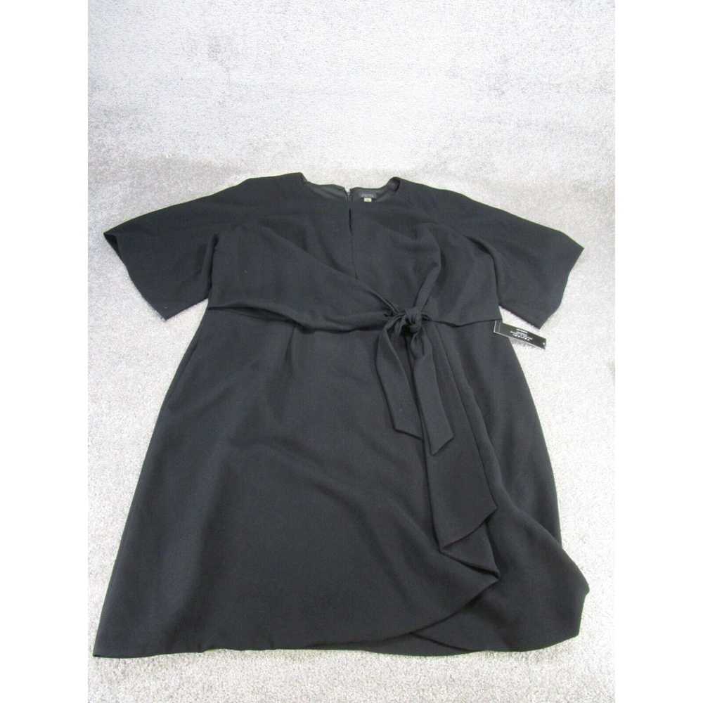 Vintage Tahari Shift Dress Womens 24W Plus Black … - image 1