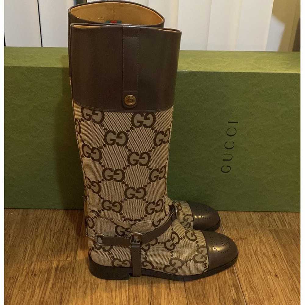 Gucci Cloth boots - image 2