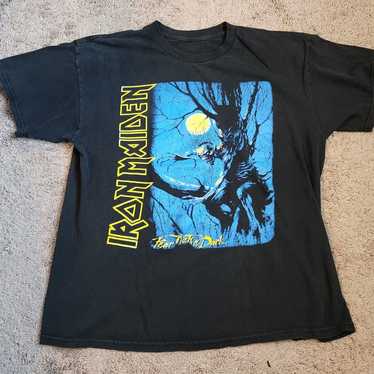 Vintage iron maiden band tee music shirt - image 1