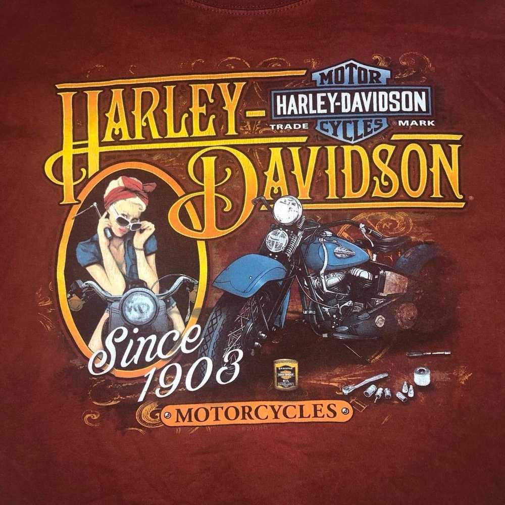 2019 Harley Davidson Seoul, Korea biker t-shirt - image 2