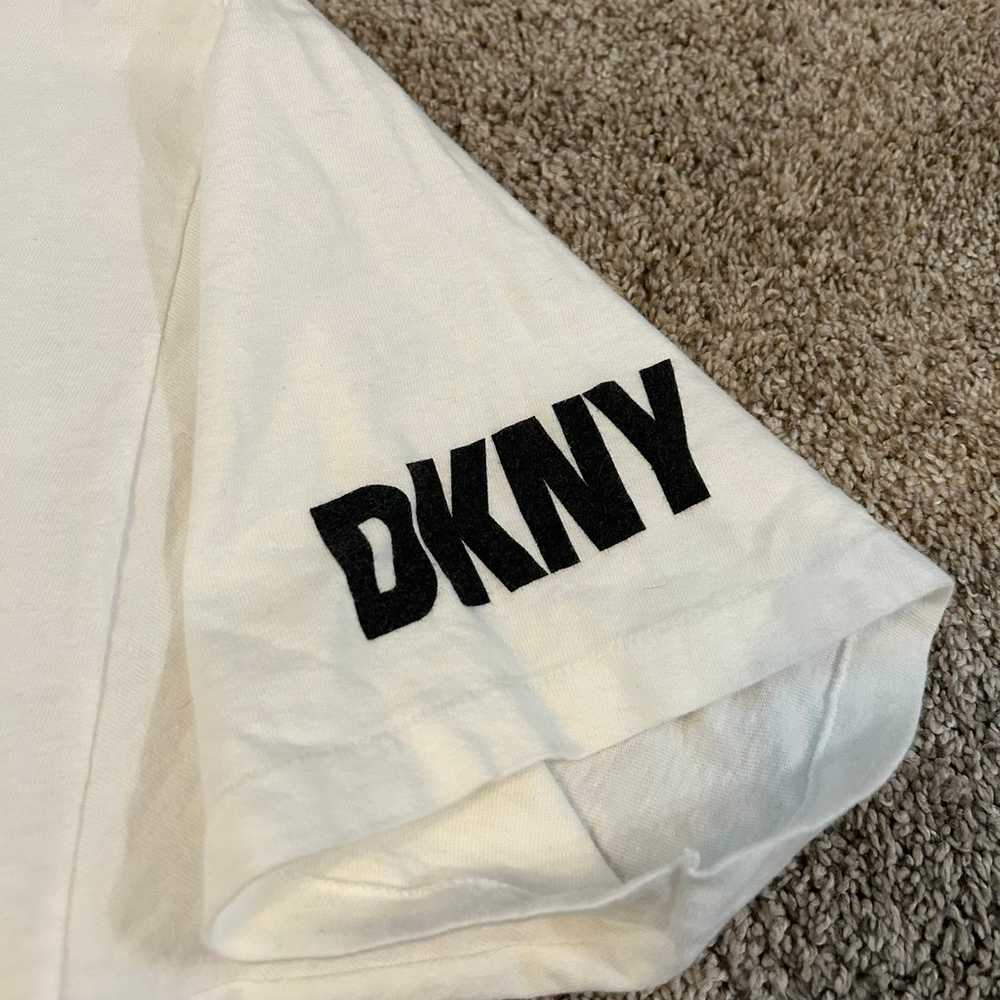 Vintage 90s DKNY Single Stitch Adult Funny T Shir… - image 4