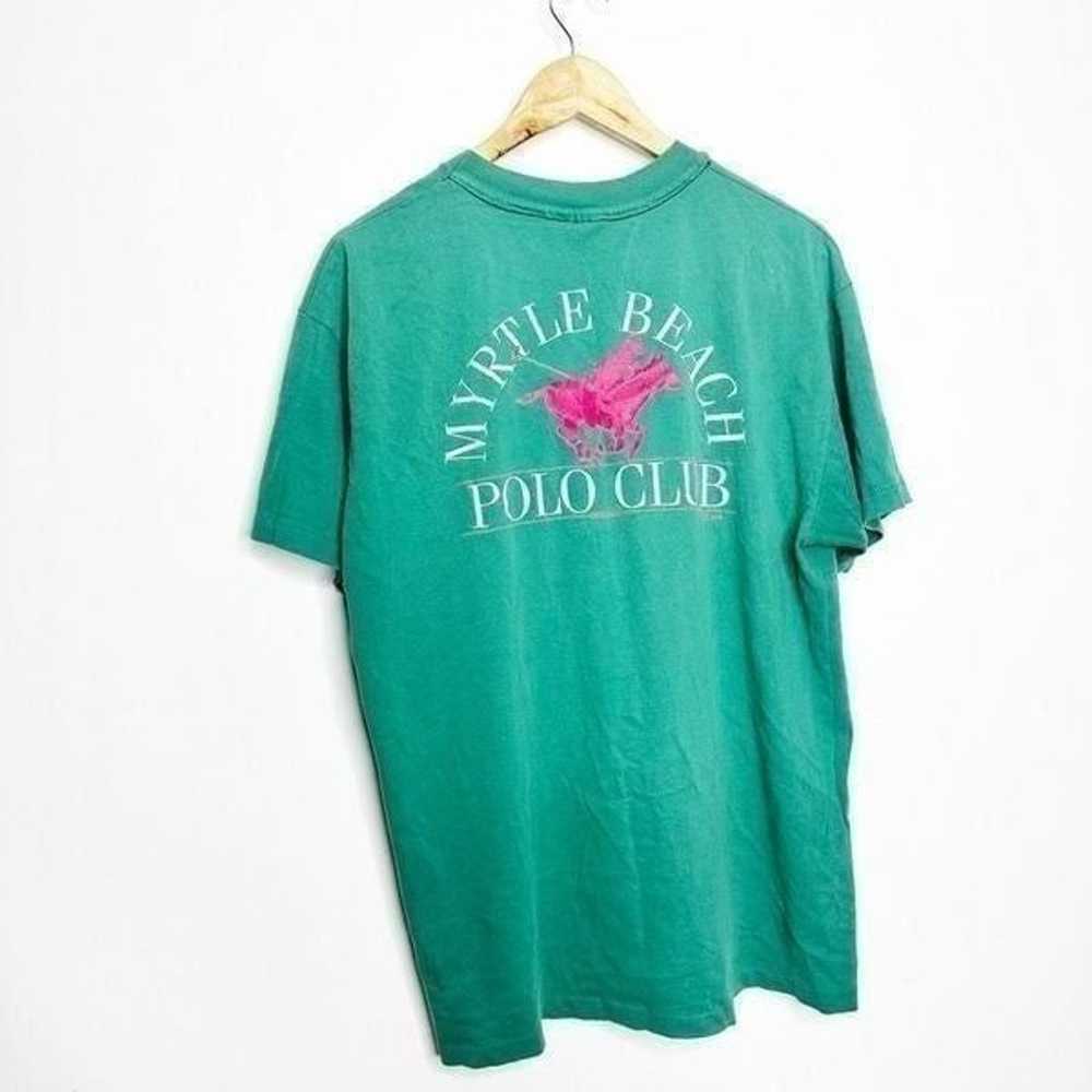 VTG 90s MYRTLE BEACH POLO CLUB Short Sleeve T shi… - image 8