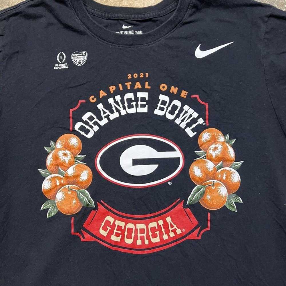 Nike Georgia Bulldog Center Swoosh Shirt Men Larg… - image 2