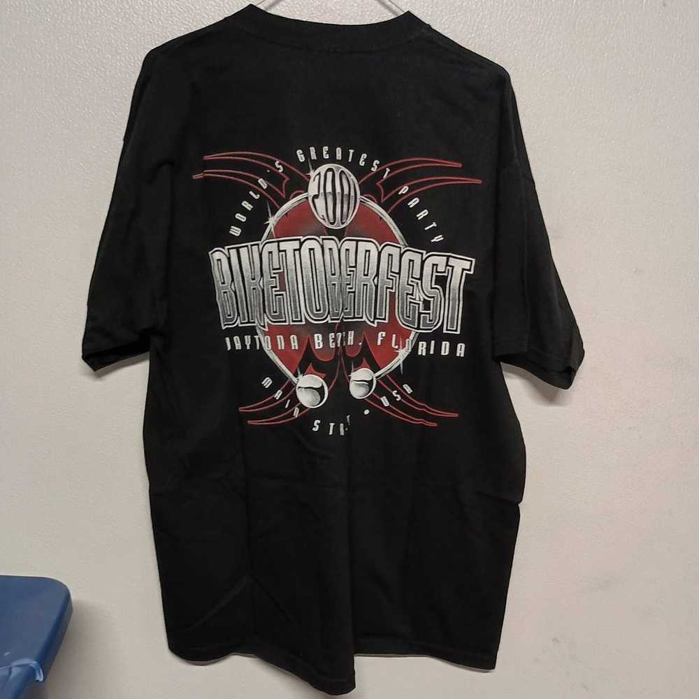 VTG 2001 TRI-CITY CYCLES Biketoberfest T-Shirt SZ… - image 4