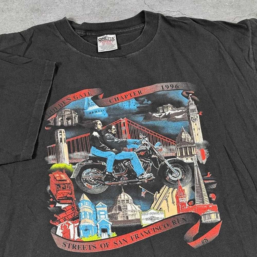 Vintage 1996 San Francisco Bike Rally T Shirt - image 2