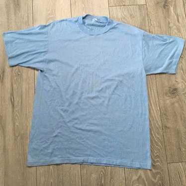 Vintage Shirt Mens Medium Blue - image 1