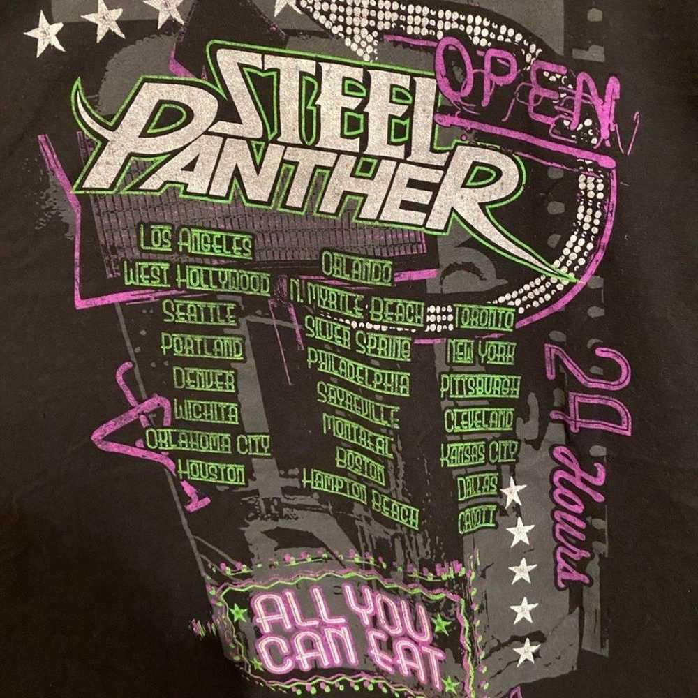 Retro Y2K Steel Panther Band Tee - image 4