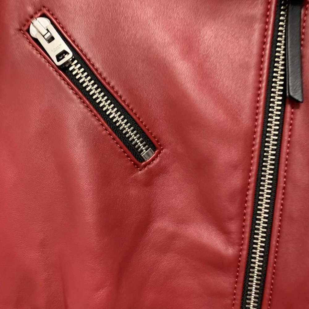 Coach Leather biker jacket - image 6