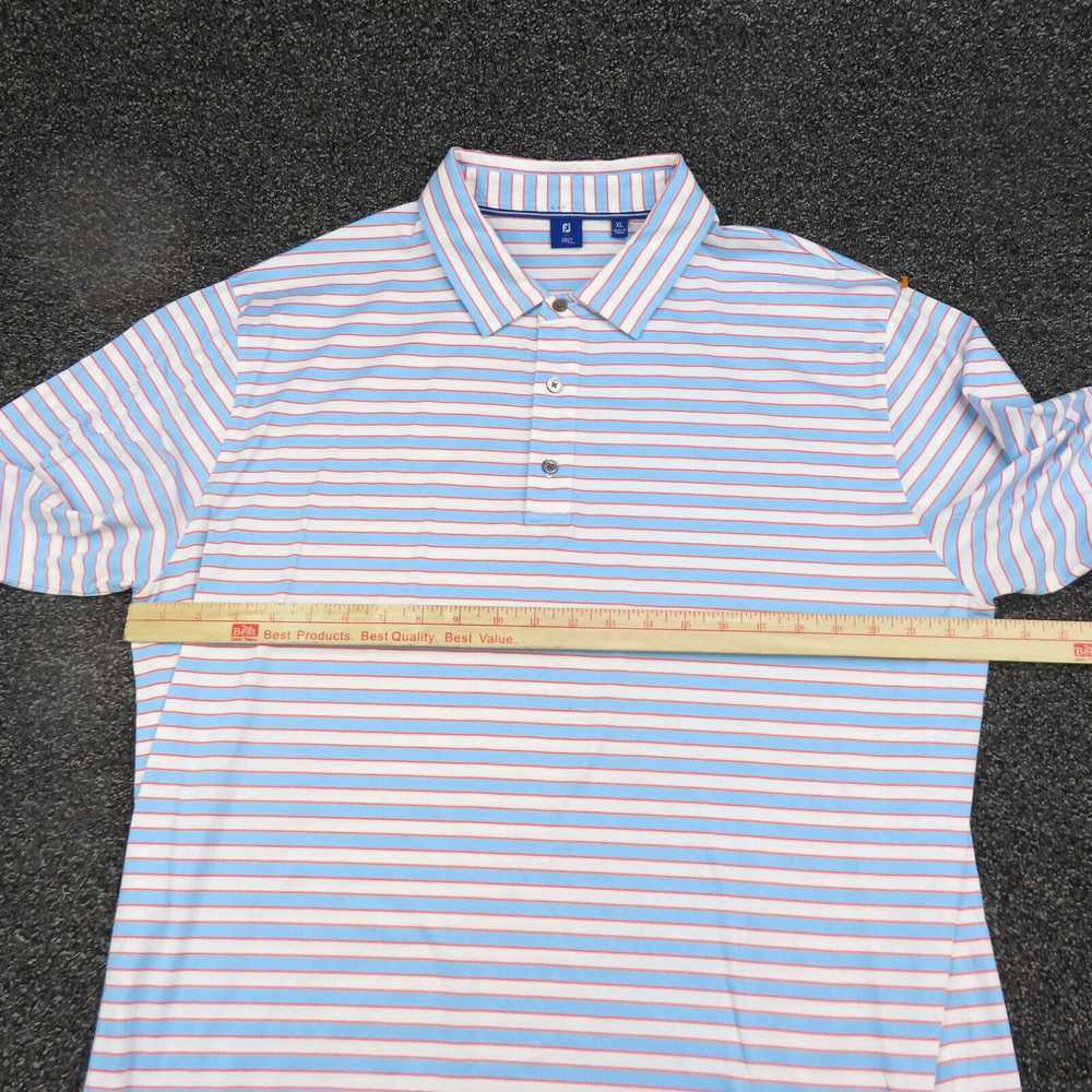 Footjoy FootJoy Shirt Adult XL Blue White & Orang… - image 3