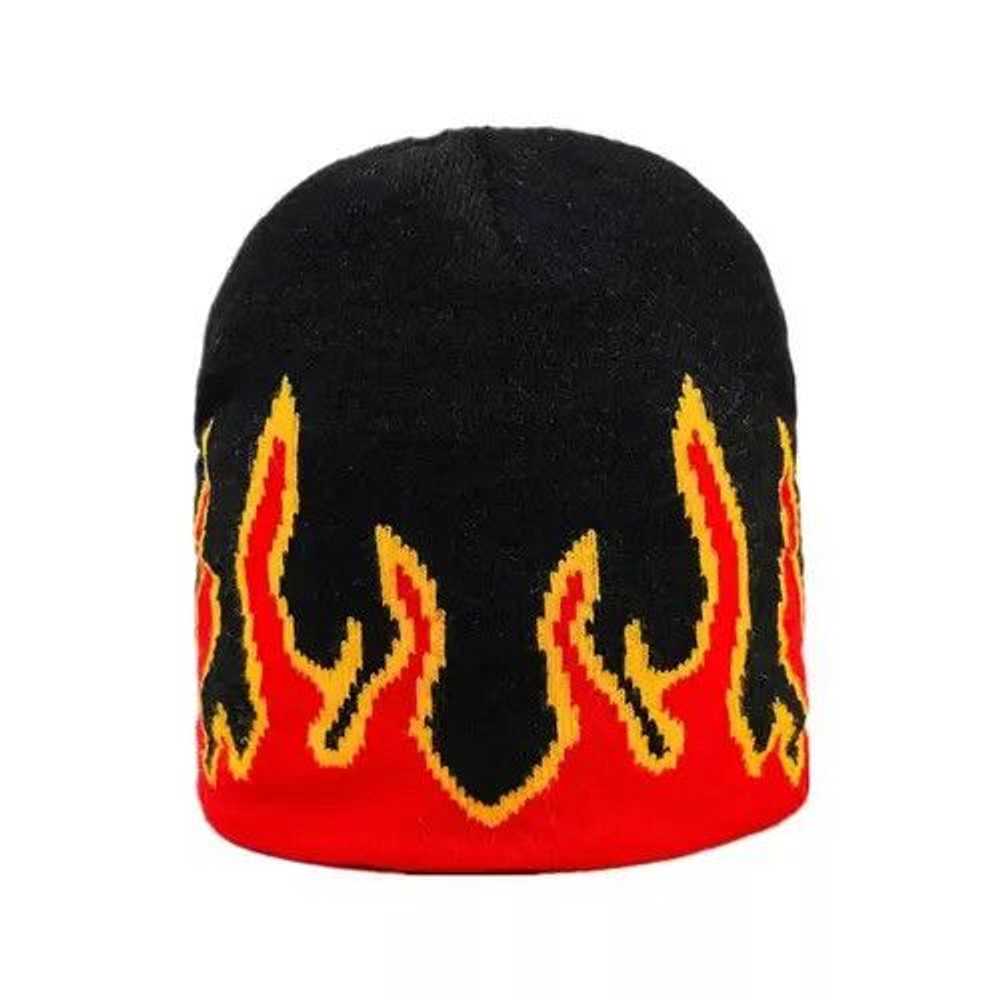 Custom × Rare × Streetwear Fire Flame Black / Red… - image 4