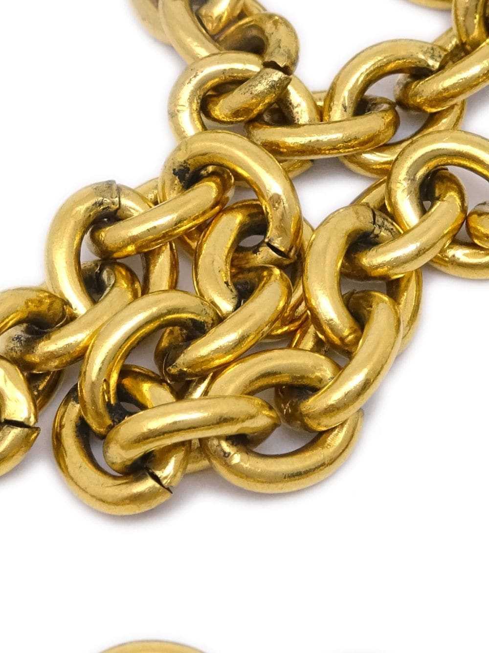 CHANEL Pre-Owned 1990-2000s gold plated CC chain … - image 2