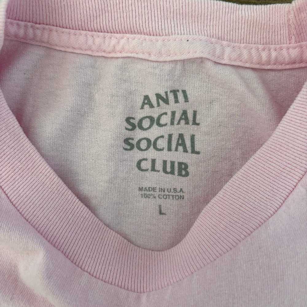 anti social social club pink short sleeve crewnec… - image 7