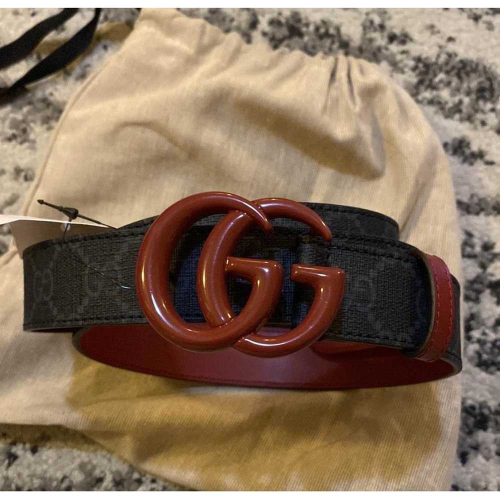 Gucci Gg Buckle leather belt - image 2