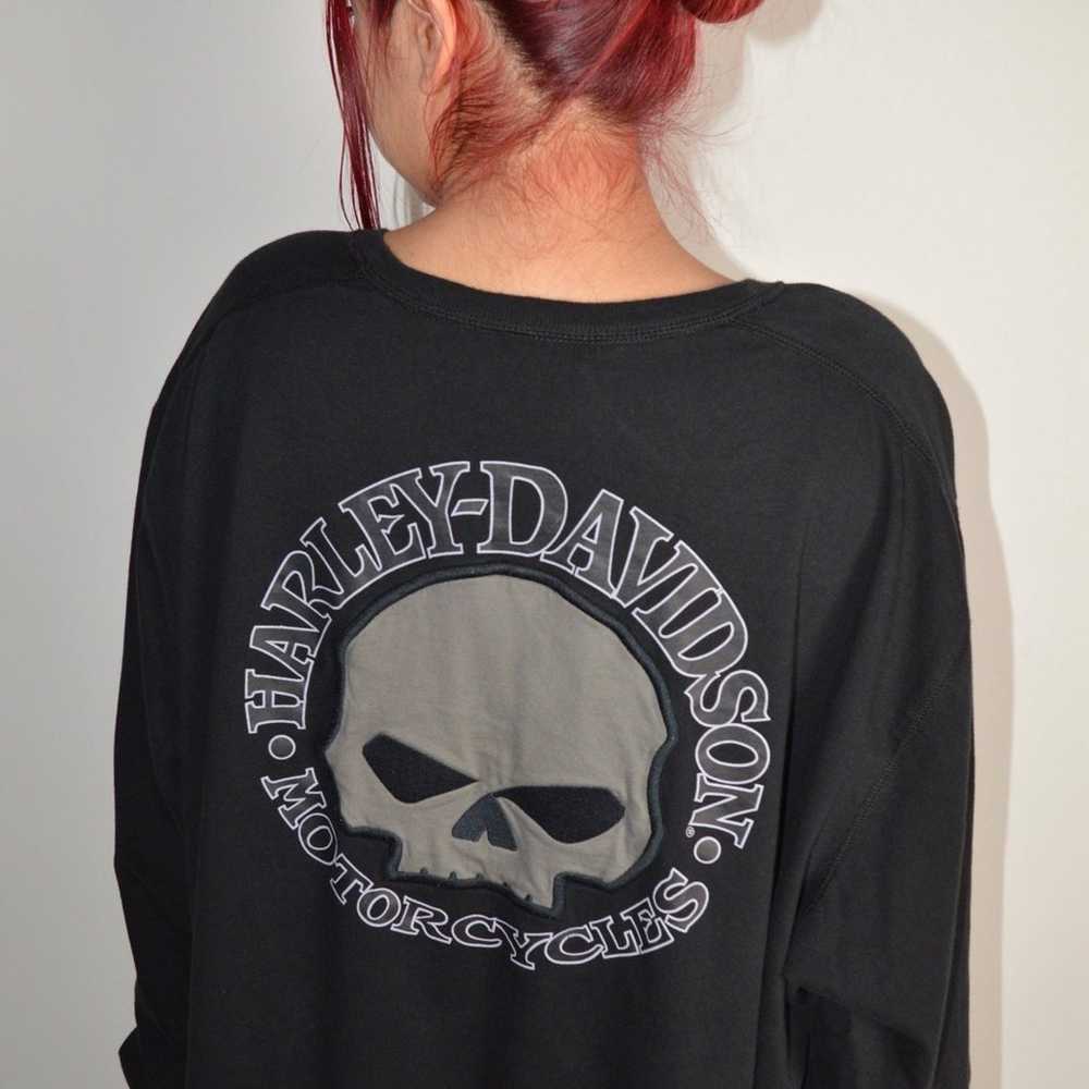 Vintage Harley Davidson Skull Shirt - image 1