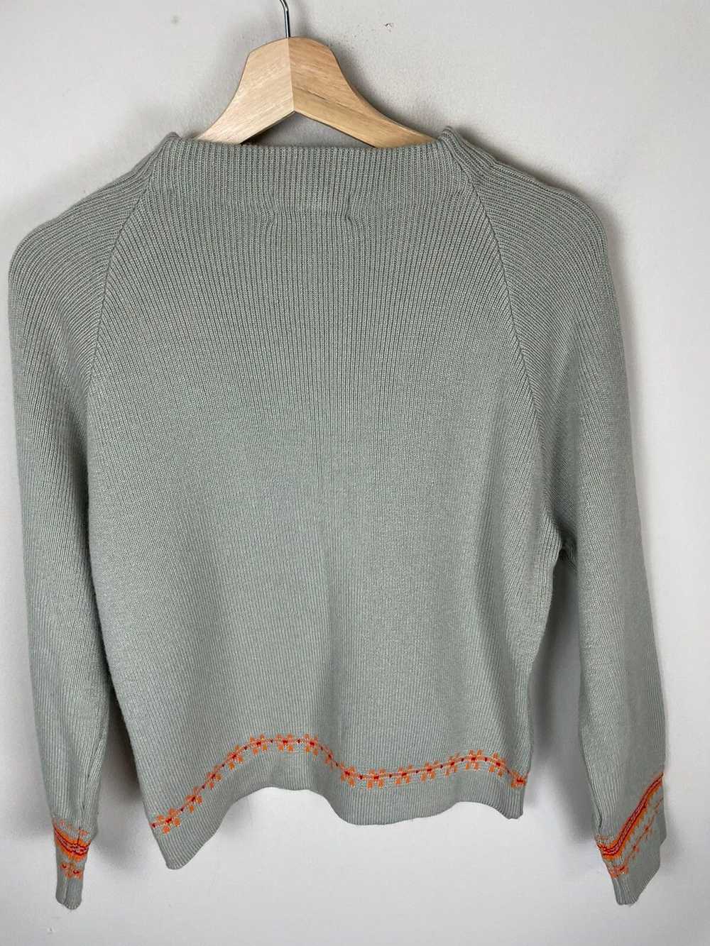 Coloured Cable Knit Sweater × Vintage Vintage Ora… - image 2