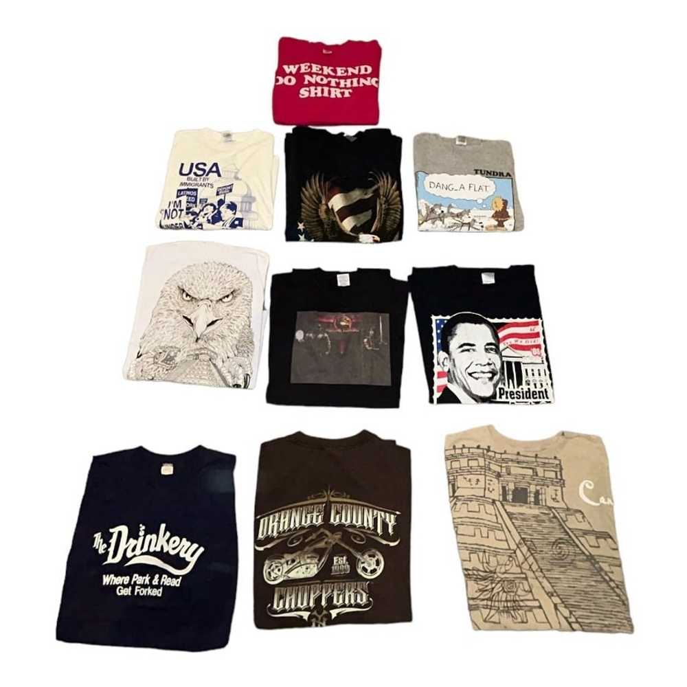 Vintage Men’s Shirt Bundle Lot 10 Total - image 1