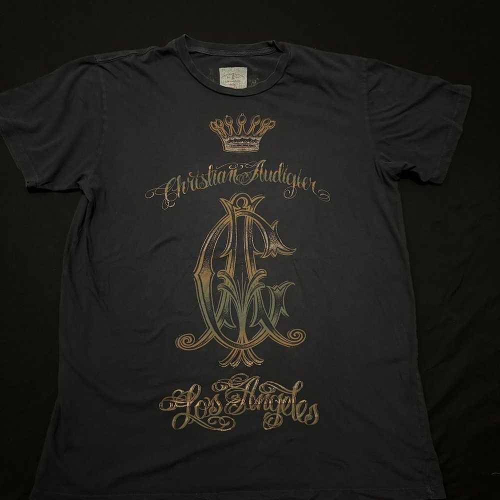 Christian Audigier Shirt Rare Ed Hardy Graphic - image 1
