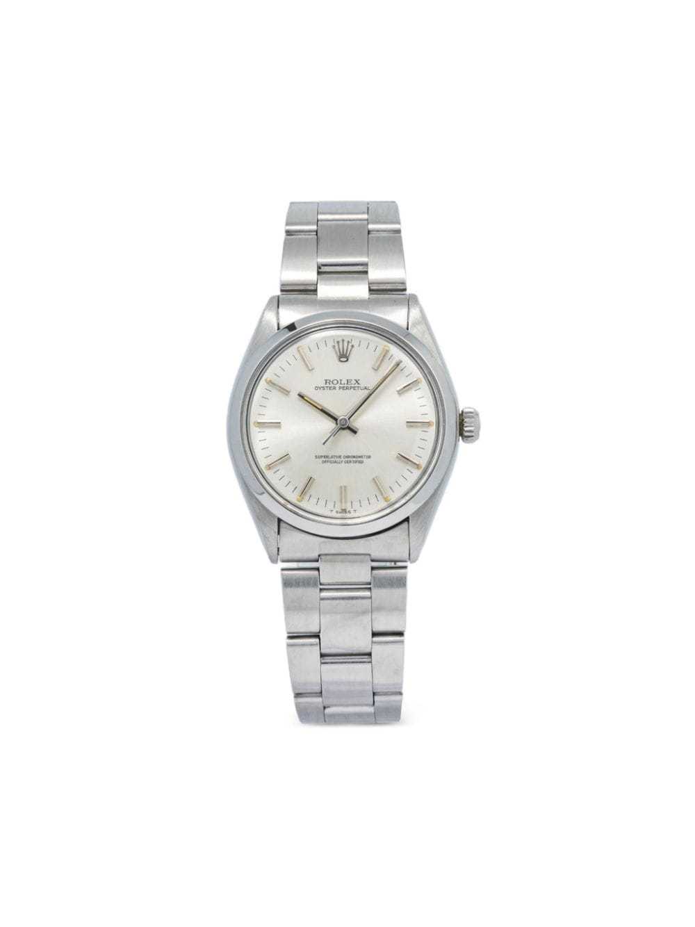 Rolex pre-owned Oyster Perpetual 34mm - White - image 1