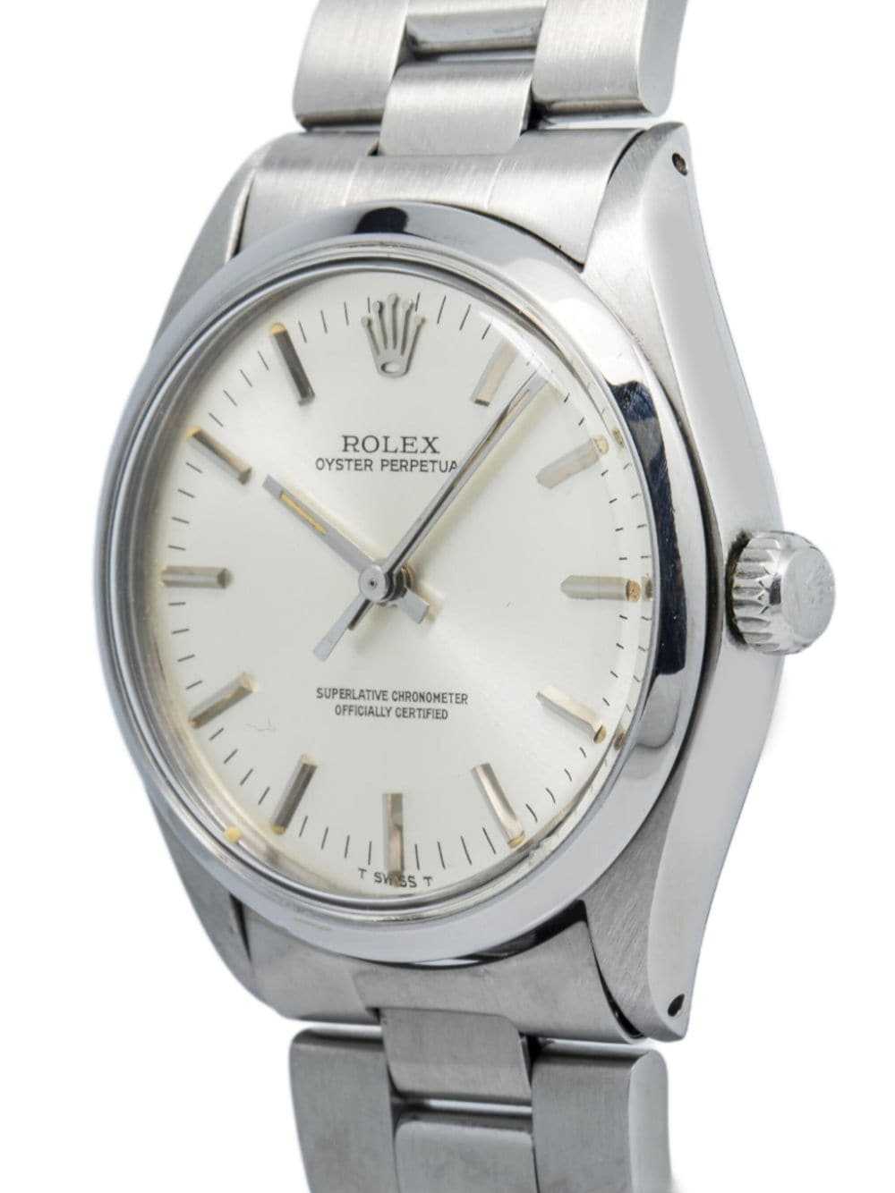 Rolex pre-owned Oyster Perpetual 34mm - White - image 3