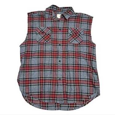 Fear Of God FOG Collection Two Plaid Flannel Cut … - image 1