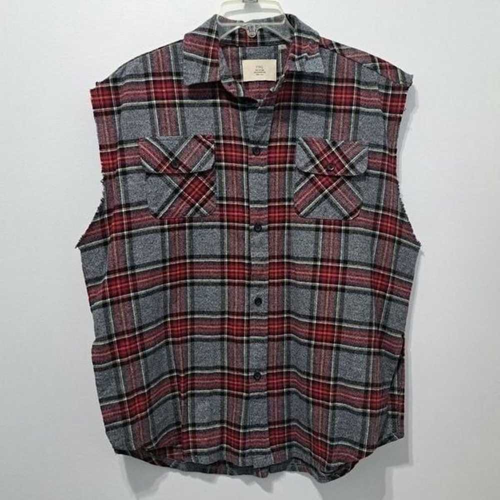 Fear Of God FOG Collection Two Plaid Flannel Cut … - image 7