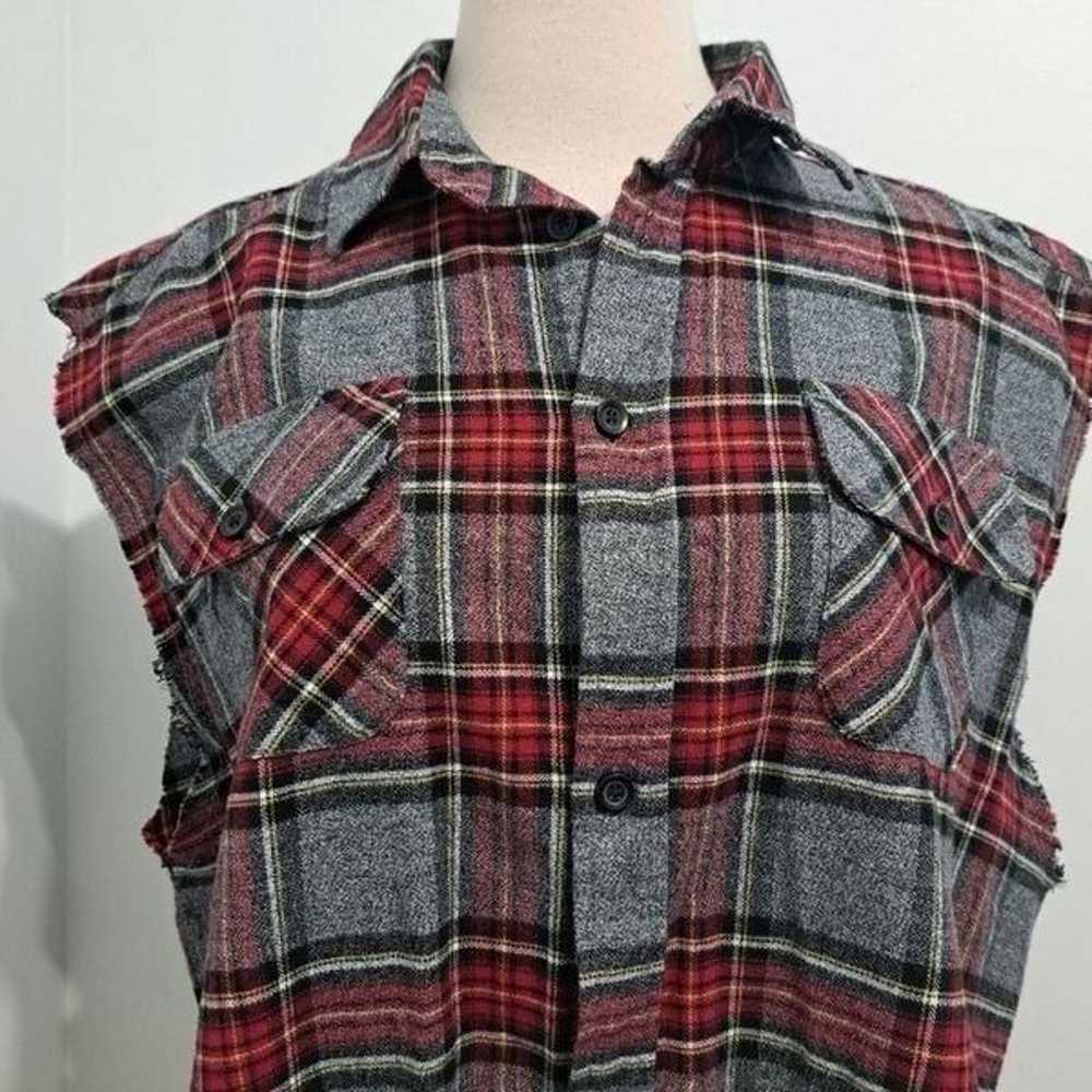 Fear Of God FOG Collection Two Plaid Flannel Cut … - image 9
