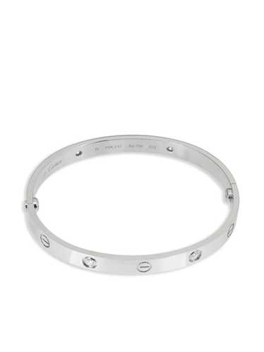 Cartier 18kt white gold Love diamond bracelet - Si