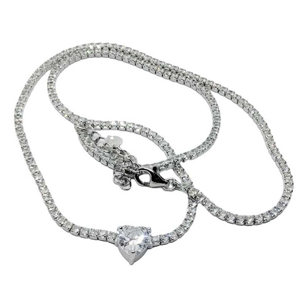 Non Signé / Unsigned Tennis silver necklace - image 1