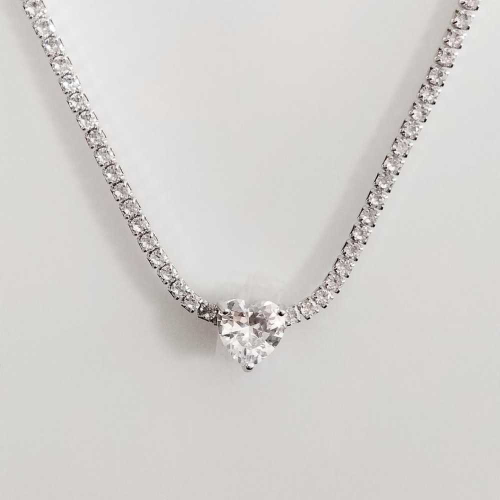 Non Signé / Unsigned Tennis silver necklace - image 2
