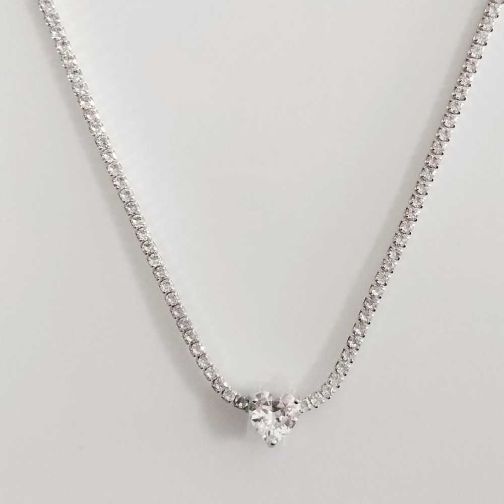 Non Signé / Unsigned Tennis silver necklace - image 3