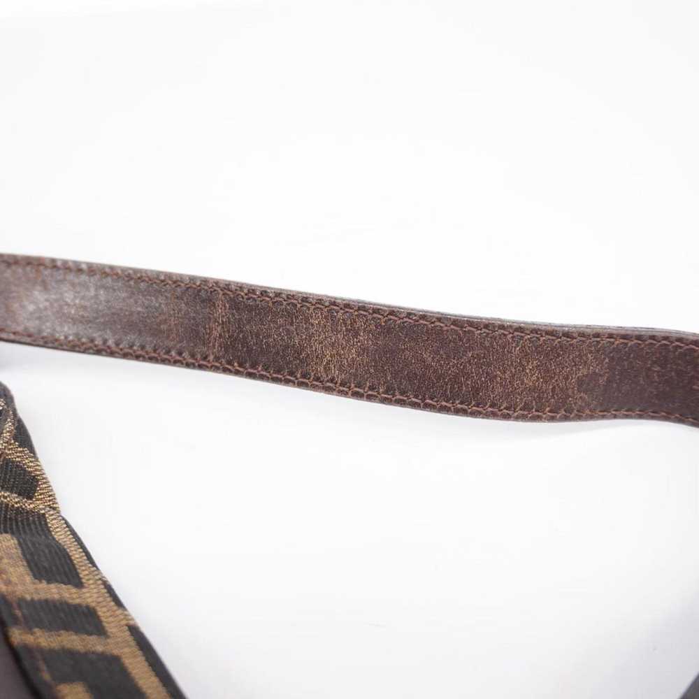 Fendi Fendi handbag Zucca nylon canvas brown ladi… - image 10
