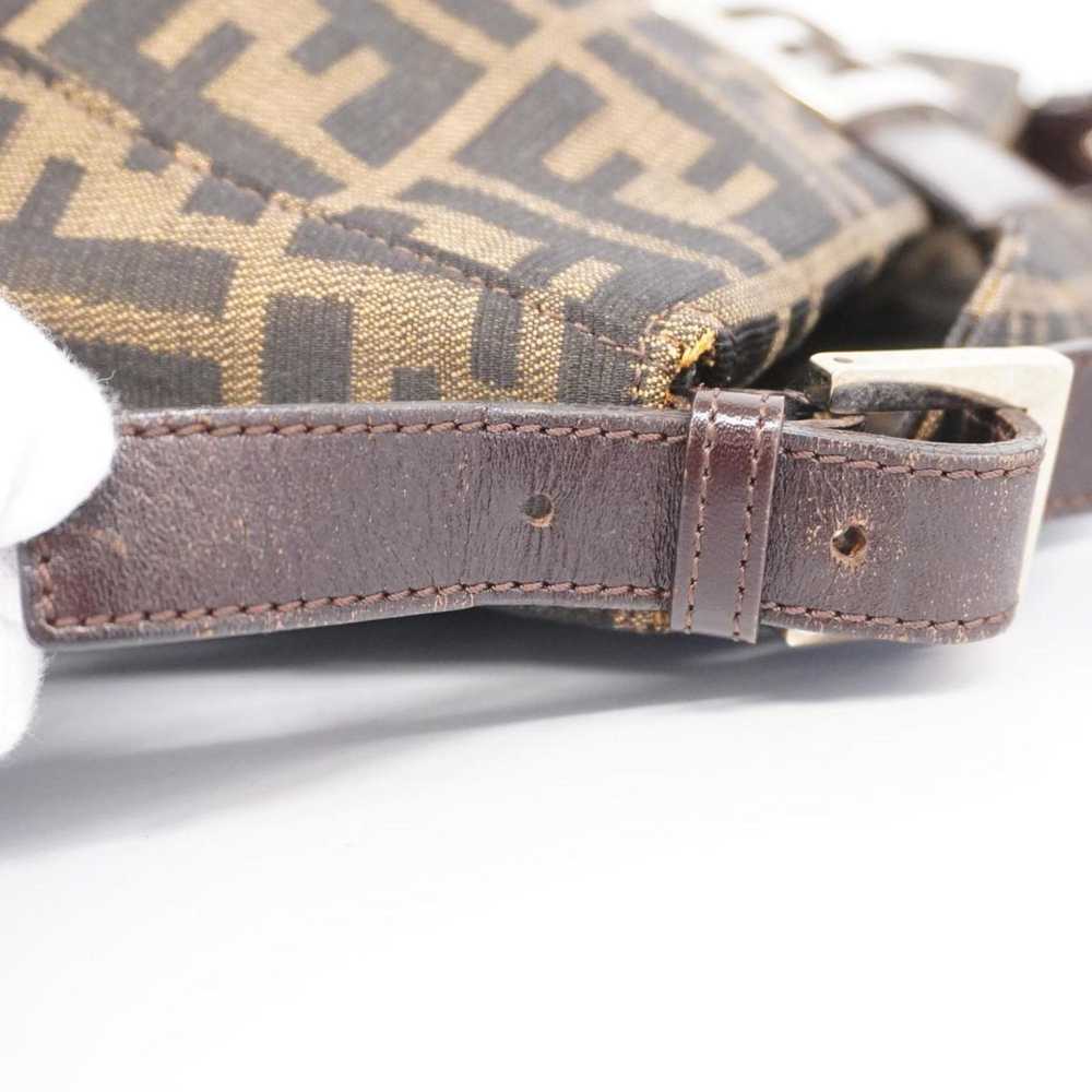Fendi Fendi handbag Zucca nylon canvas brown ladi… - image 11