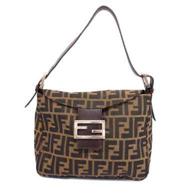 Fendi Fendi handbag Zucca nylon canvas brown ladi… - image 1