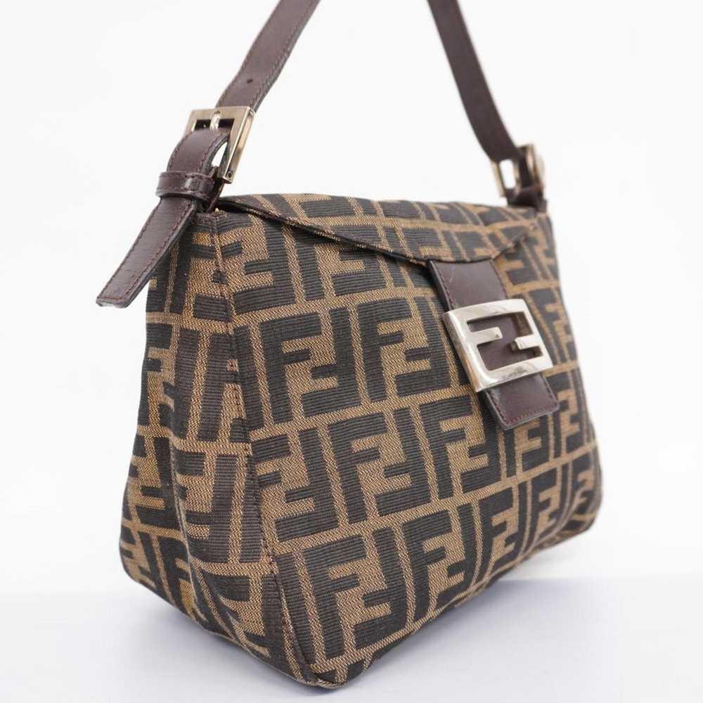 Fendi Fendi handbag Zucca nylon canvas brown ladi… - image 2