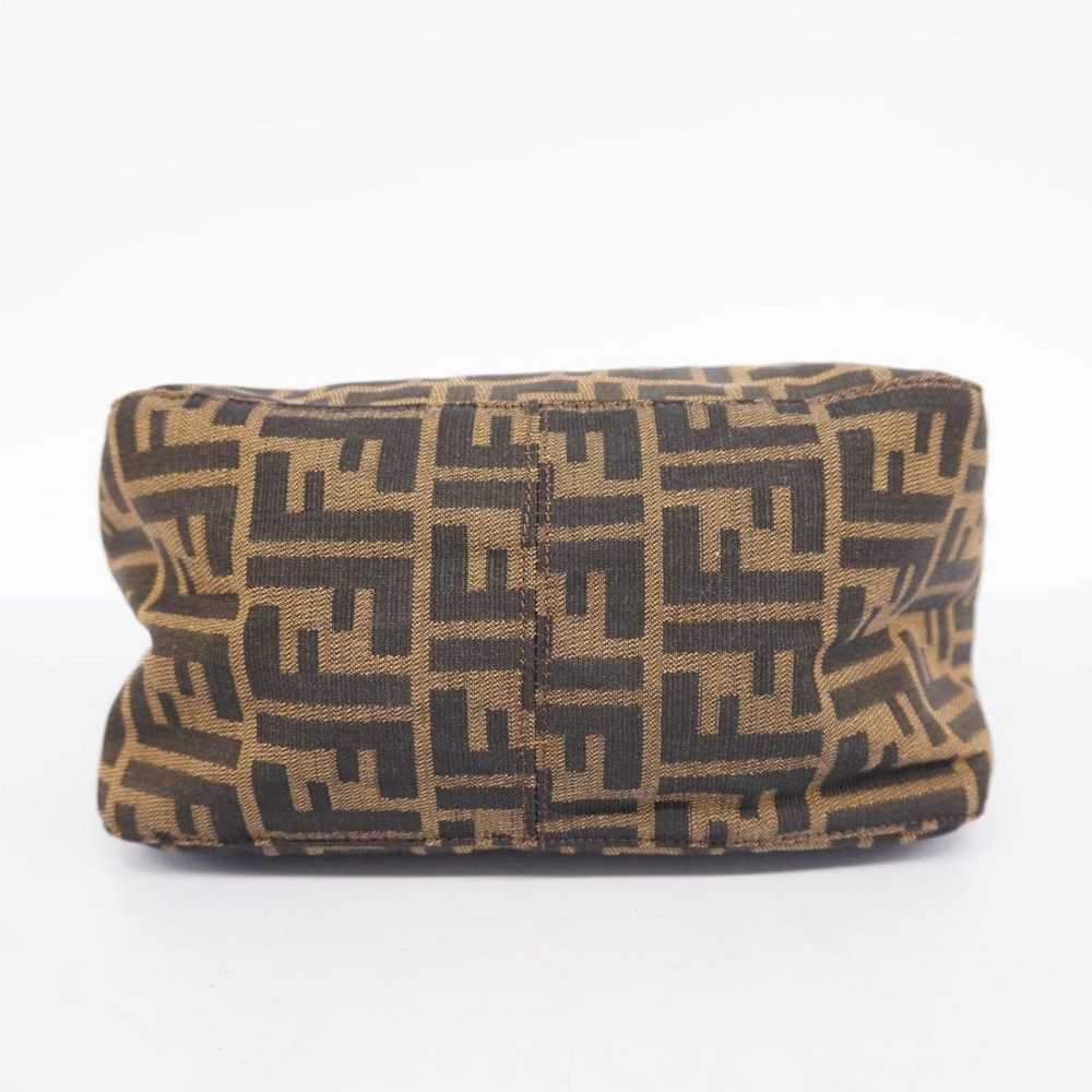 Fendi Fendi handbag Zucca nylon canvas brown ladi… - image 3