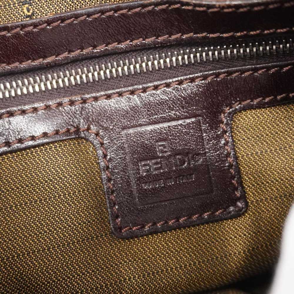 Fendi Fendi handbag Zucca nylon canvas brown ladi… - image 5
