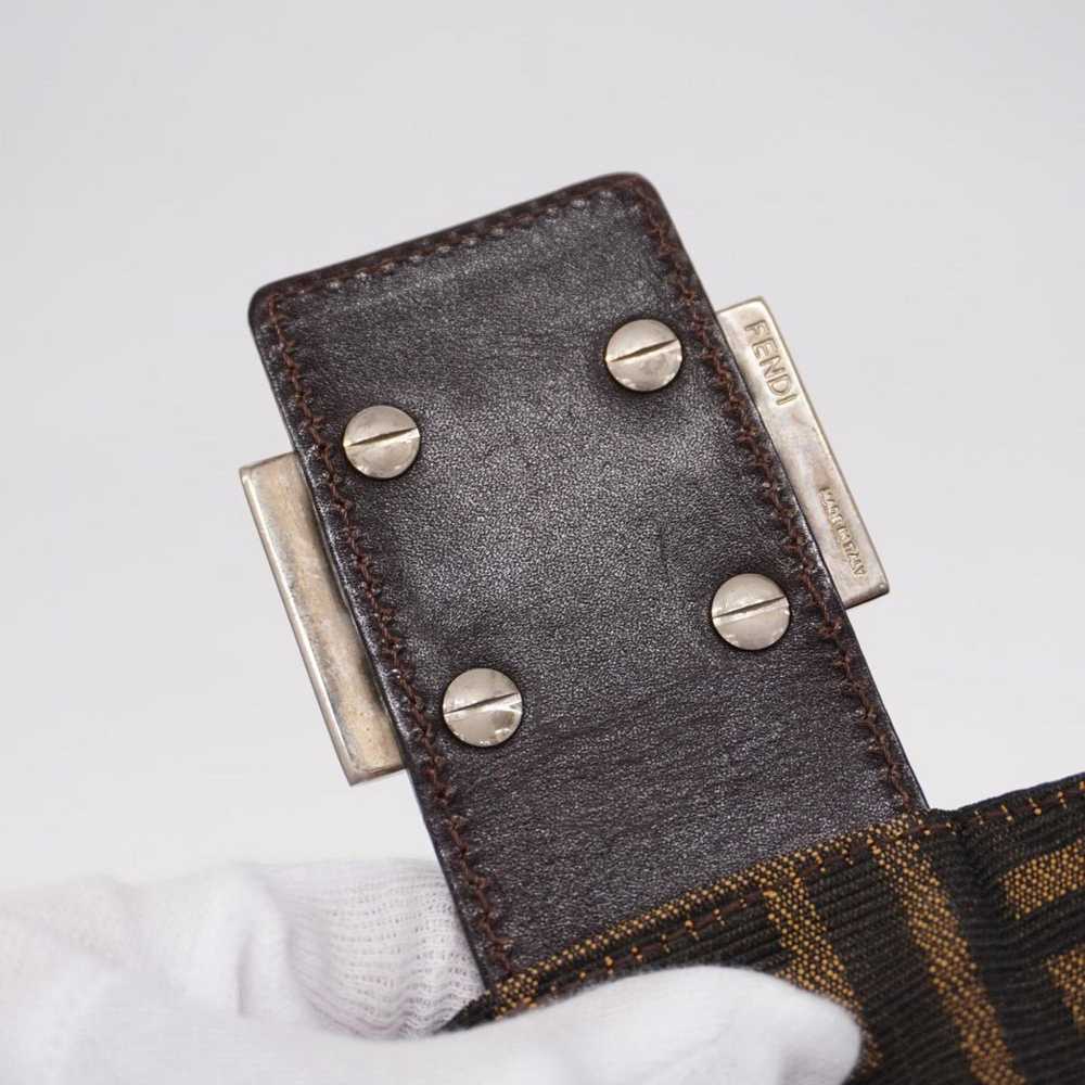 Fendi Fendi handbag Zucca nylon canvas brown ladi… - image 8