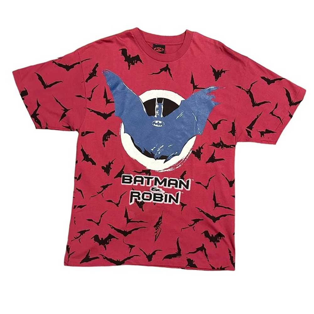 DC Comics Batman And Robin Movie Promo T-Shirt Me… - image 1
