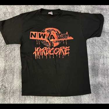 NWA Hardcore Wrestling Vintage T-Shirt WCW ECW Vi… - image 1