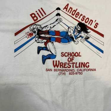 Bill Anderson Wrestling School T-Shirt 1991 Vinta… - image 1