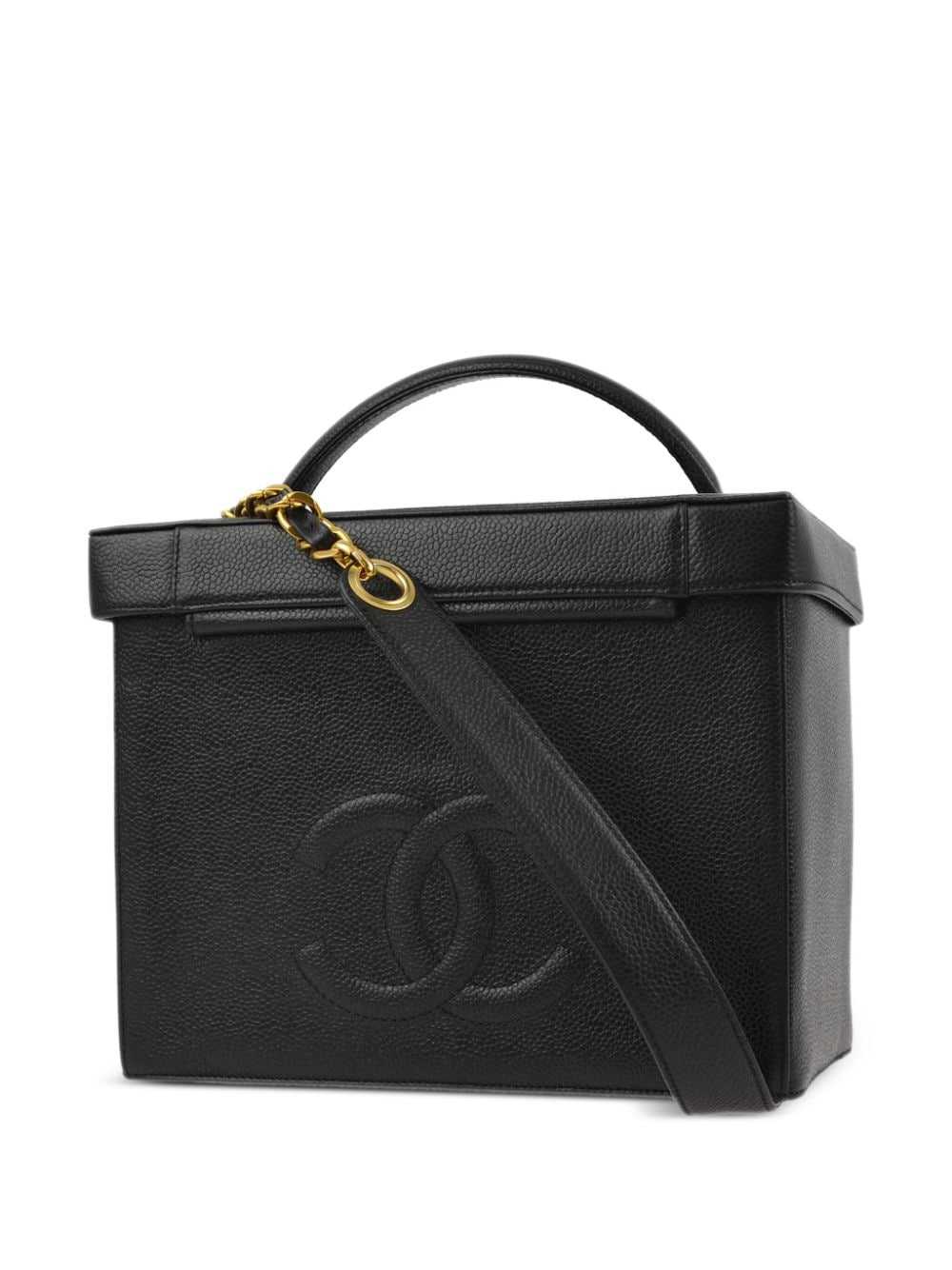 CHANEL Pre-Owned 1995 Vanity two-way bag - Black - image 2