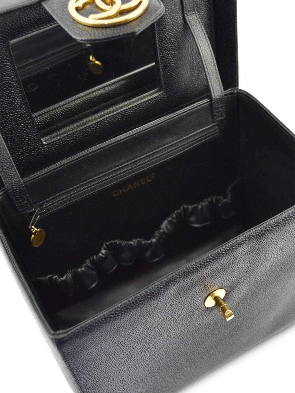 CHANEL Pre-Owned 1995 Vanity two-way bag - Black - image 4